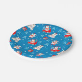 Assiettes En Carton Ours polaire de Noël (Angle)