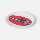 Assiettes En Carton Outil de journalisation du bûcheron de scie à chaî (Angle)