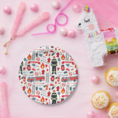 Assiettes En Carton Outils de pompier (Fête)