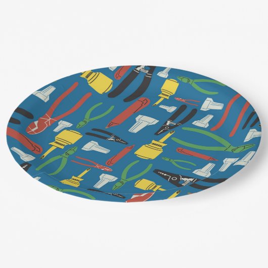 Assiettes En Carton Outils électriques du commerce (Angle)