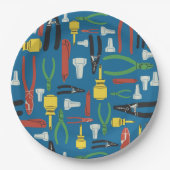 Assiettes En Carton Outils électriques du commerce (Devant)