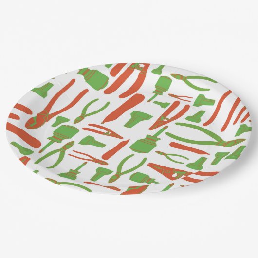 Assiettes En Carton Outils électriques du commerce (Angle)