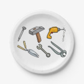 Assiettes En Carton Outils multiples (Devant)