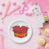 Assiettes En Carton Ouvrir le présent (Fête)