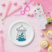 Assiettes En Carton OVNI Alien (Fête)