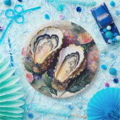 Assiettes En Carton Oysters peignant l'art botanique (Fête)