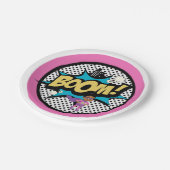 Assiettes En Carton P.J. Tuttles Supergirl, Plaques Papier 7" - AfroPu (Angle)