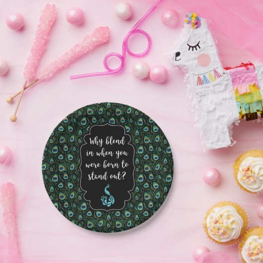 Assiettes En Carton Pacock (Fête)