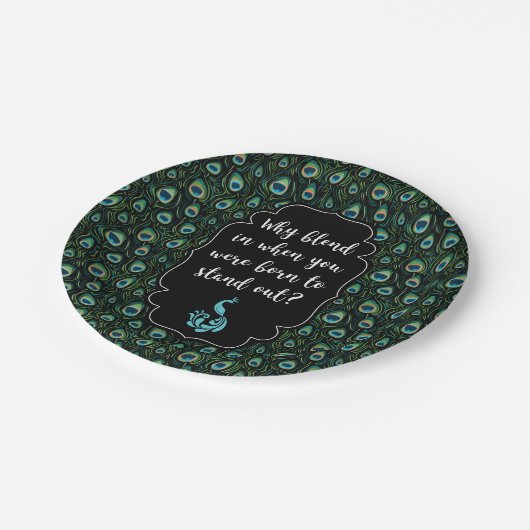 Assiettes En Carton Pacock (Angle)