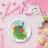Assiettes En Carton Pacock (Fête)