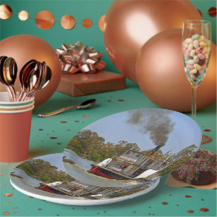 Assiettes En Carton Paddle Steamer River Murray Australie,