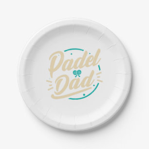 Assiettes En Carton Padel Papa Plateforme Tennis Paddleball Padel