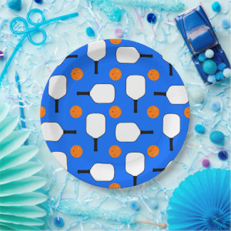 Assiettes En Carton Pagaies De Pickleball, Ballons De Pickleball Orang