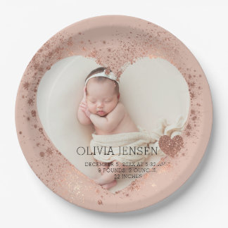Assiettes En Carton Pailleté Rose Gold Statistiques de naissance de no