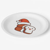 Assiettes En Carton pain de Noël (Angle)