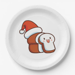 Assiettes En Carton pain de Noël