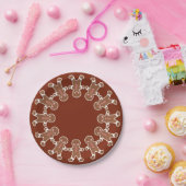 Assiettes En Carton Pain d'épices biscuits Plaques de papier (Fête)