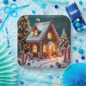 Assiettes En Carton pain d'épices de Noël (Fête)