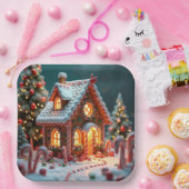 Assiettes En Carton pain d'épices de Noël (Fête)