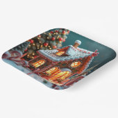 Assiettes En Carton pain d'épices de Noël (Angulaire)