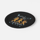 Assiettes En Carton Pain d'épices Homme Cookie My Butt Hurts Funny Chr (Angle)