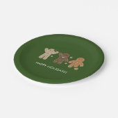 Assiettes En Carton Pain d'épices Hommes Plaque en papier de vacances (Angle)