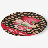 Assiettes En Carton Pain d'épices Personnaliser Gnome Couleur et papie (Angle)