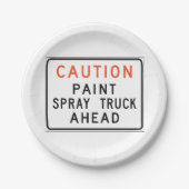 Assiettes En Carton Paint Pulvérisateur Truck à l'avant (Devant)