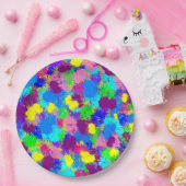 Assiettes En Carton Paint Splatter (Fête)
