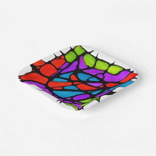 Assiettes En Carton Painted light (Angulaire)