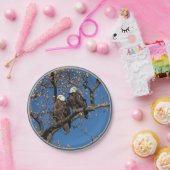 Assiettes En Carton Paire d'aigle à tête blanche (Fête)