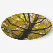 Assiettes En Carton Paire d'érables jaunes Nature d'automne (Angle)