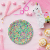 Assiettes En Carton Paisley de printemps (Fête)