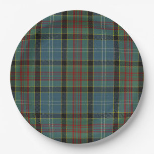 Assiettes En Carton Paisley Famille et région Tartan Plaid Motif