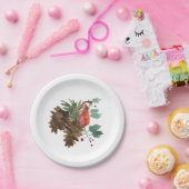 Assiettes En Carton Paix dans la nature Plaque de papier cardinal roug (Fête)