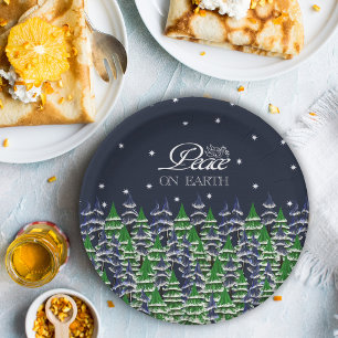 Assiettes En Carton Paix des vacances de la terre