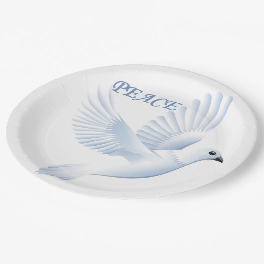 ASSIETTES EN CARTON PAIX DOVE (Angle)