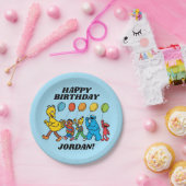 Assiettes En Carton Pal de rue Sésame | Ballons de parti (Fête)