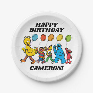 Assiettes En Carton Pal de rue Sésame   Plaques de papier à ballons de