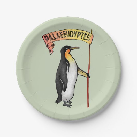 Assiettes En Carton Palaeeudyptes Pingouin disparu (Devant)