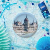 Assiettes En Carton Palais du Parlement hongrois à Budapest (Fête)