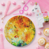 Assiettes En Carton Palette Artiste Colorée (Fête)