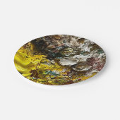 Assiettes En Carton Palette de l'artiste #1 (Angle)