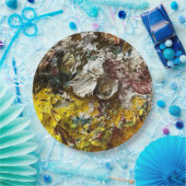 Assiettes En Carton Palette de l'artiste #1 (Fête)