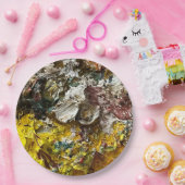 Assiettes En Carton Palette de l'artiste #1 (Fête)