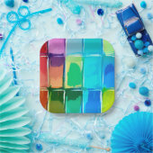 Assiettes En Carton Palette de peinture (Fête)