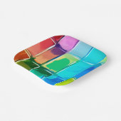 Assiettes En Carton Palette de peinture (Angulaire)
