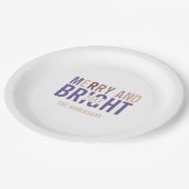 Assiettes En Carton Palette Ultra Violette Noël (Angle)