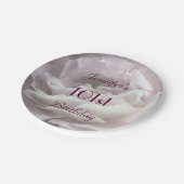 Assiettes En Carton Pâlissez - les plaques à papier de rose de rose, (Angle)