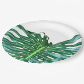 Assiettes En Carton Palm Leaf, feuillage tropical, forêt tropicale (Angle)